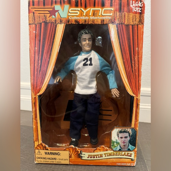NSYNC Justin Timberlake Collectible Marionette Doll In Box Not Opened - Picture 4 of 11